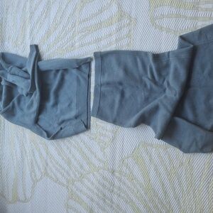 ASM Anna Cozy Blue Turtleneck Sweater Skirt Set